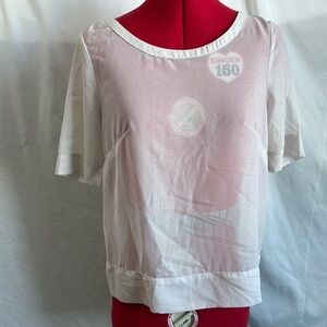 SM129 KIIND Of Elegant White Blouse